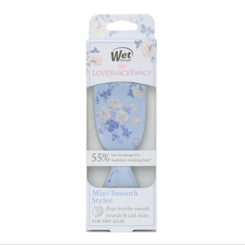 NWT Wet Brush x LoveShackFancy Mini Shine Detangling Hair Brush